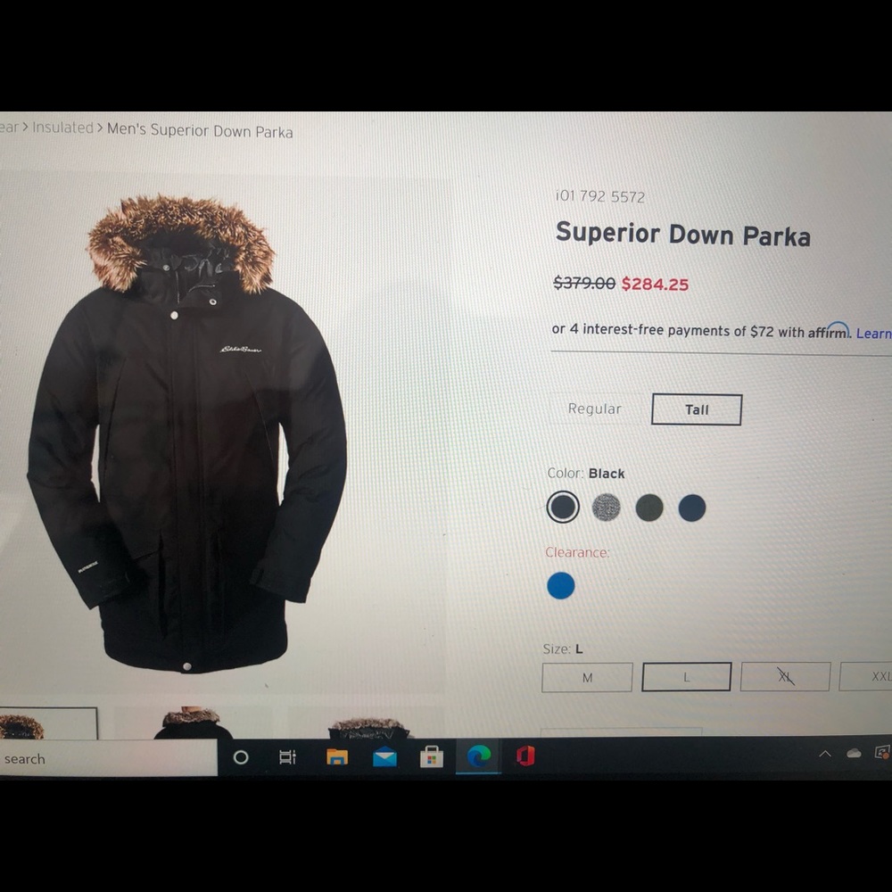 Superior Eddie Bauer Down Parka